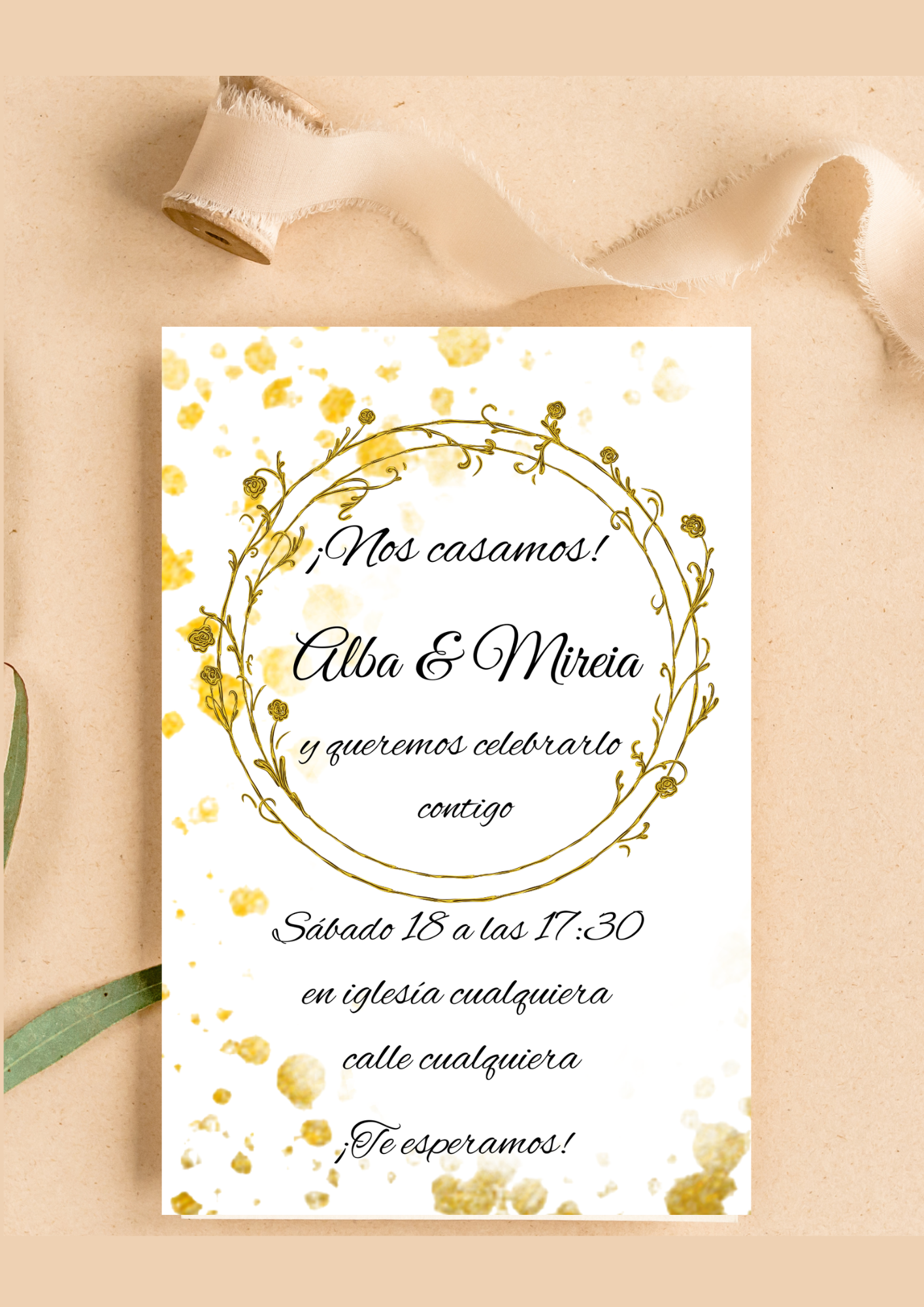 Colección Griega – Invitaciones de Boda A6 · Mármol y Dorado · 4 Diseños Elegantes