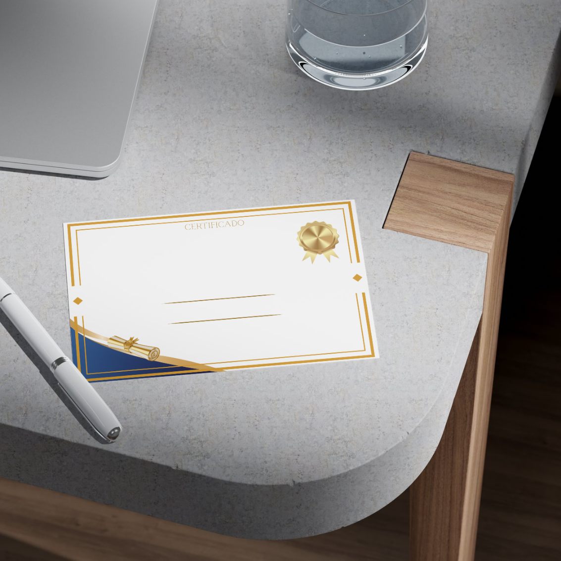 Pack 10 Diplomas en Blanco A4 Horizontal — Certificados para Rellenar | Fin de Curso