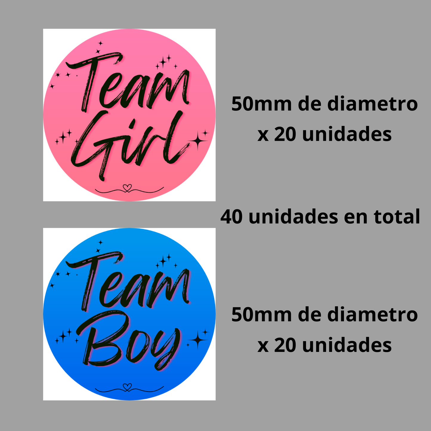 Pack Gender Reveal — Árbol de huellas A3 + tinta rosa y azul + lámina votación + adhesivos + globo revelación