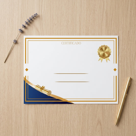 Pack 10 Diplomas en Blanco A4 Horizontal — Certificados para Rellenar | Fin de Curso