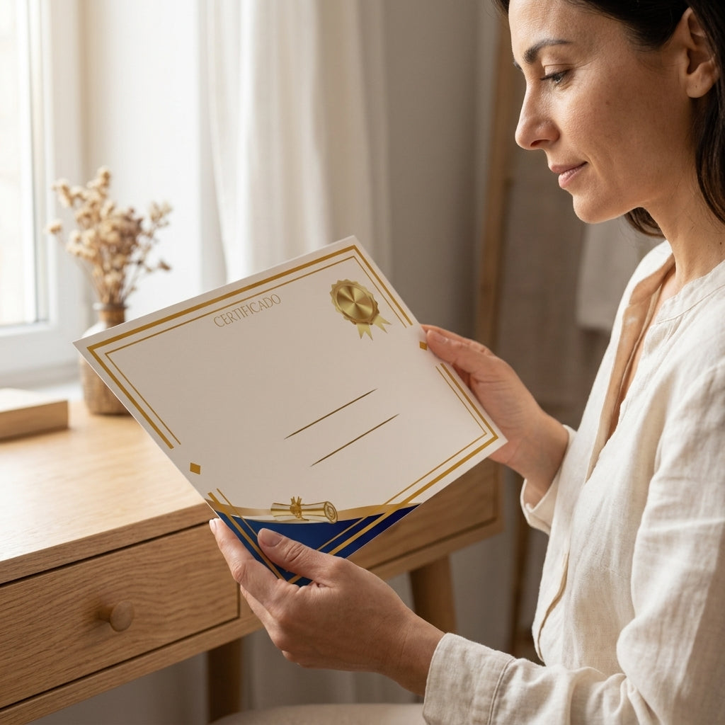Pack 10 Diplomas en Blanco A4 Horizontal — Certificados para Rellenar | Fin de Curso